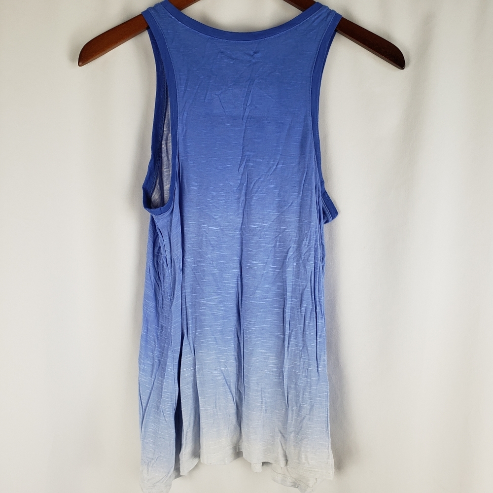 Mudd White Blue Ombre Tank Top S - Picture 4 of 6